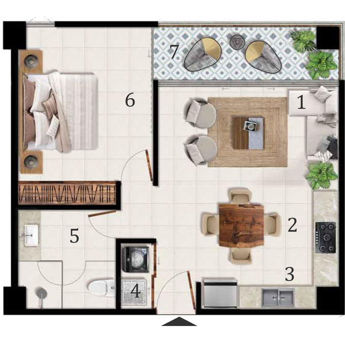 Arama Bay departamentos